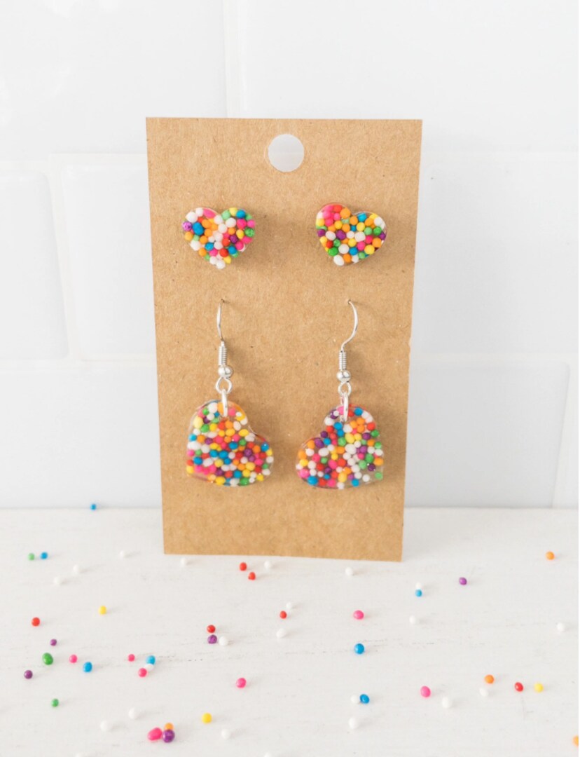 Sprinkled With Love Beaded Hoops Sprinkled With Love Beaded Hoops